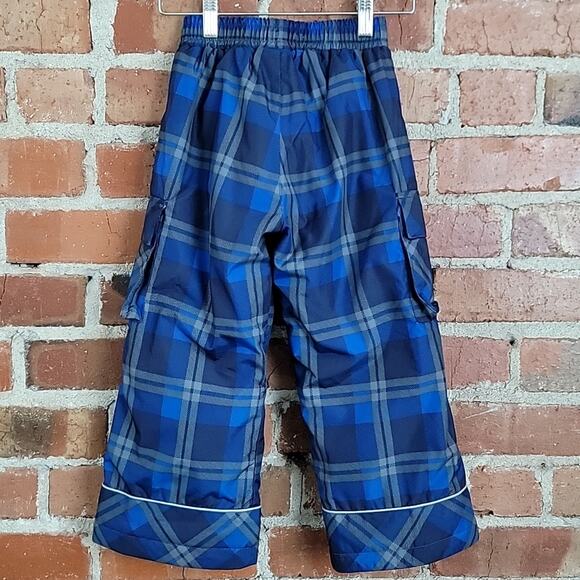 Hanna Andersson Blue Plaid Snow Ski Pants Kids 5 - Picture 9 of 14